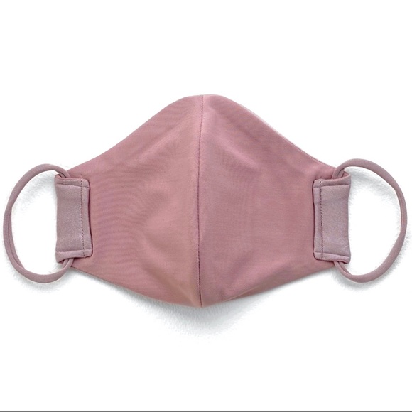 💗 Blush Satin Face Mask - Picture 3 of 4